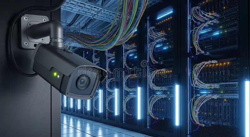 Server room with fire suppression